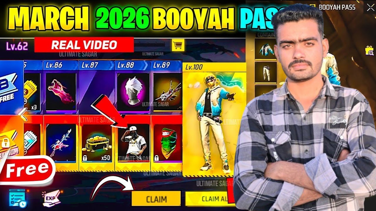 🆕 Free Fire New Booyah Pass March 2026 | Full Rewards & Price || Next Booyah pass 2026
