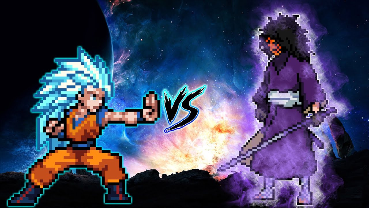 👑GOKU SSJ 3 BLUE VS OBITO BLOOD NIGHT IN JUMP FORCE MUGEN