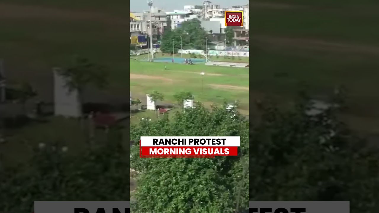 Ranchi Protest Morning Visuals | JPSC-JSSC Aspirants&rsquo; Agitation At Jaipal Singh Stadium #ranchi