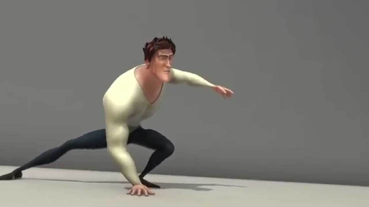 Parkour 3D animation scene