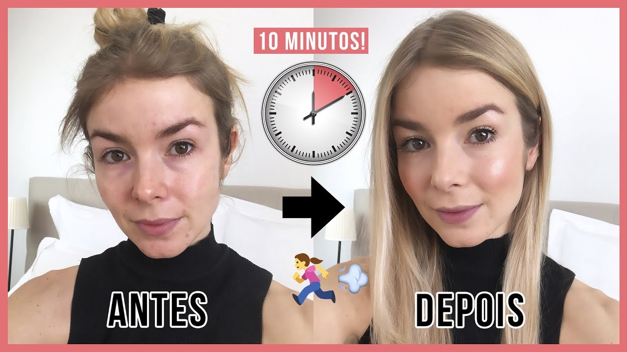 MAKE E CABELO DE ROTINA EM 10 MINUTOS! (MUITO FÁCIL)  | Alice Trewinnard