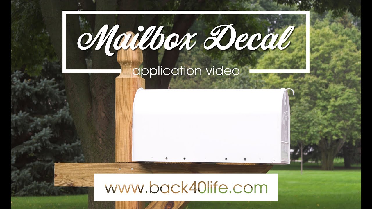 Back40Life | Mailbox Decal Application for All Mailbox Types