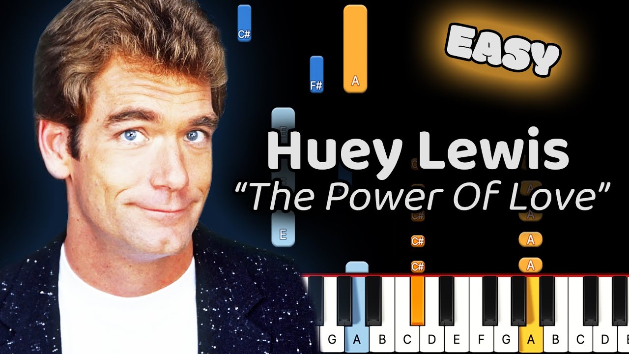 Huey Lewis The Power Of Love Piano Tutorial! (Easy)