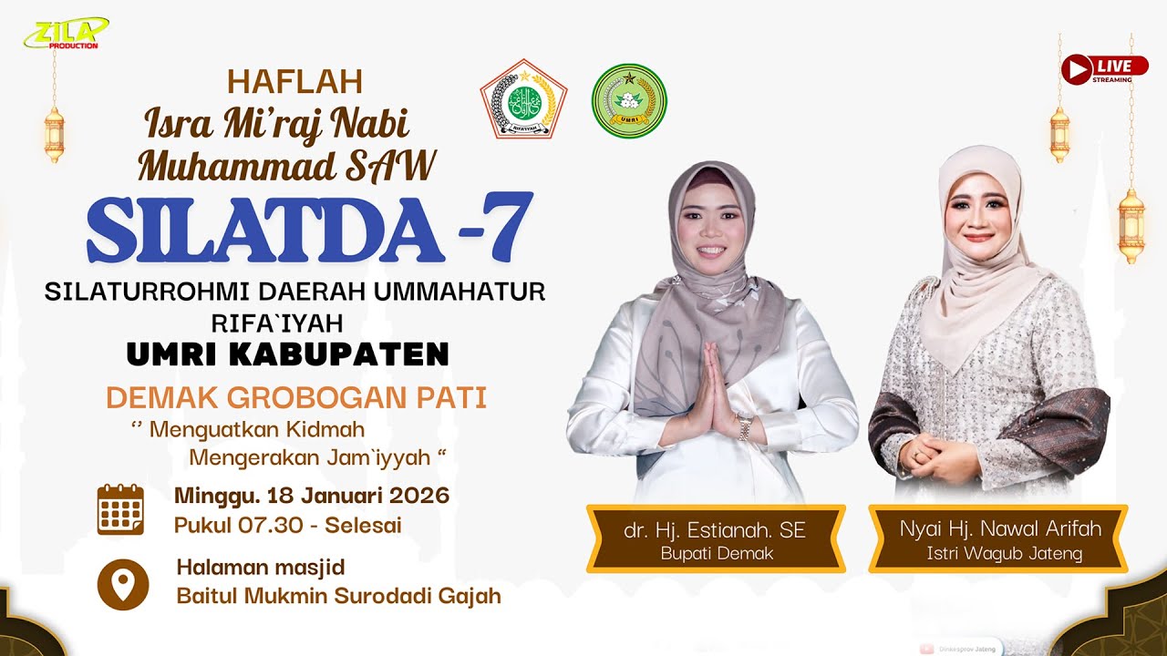 📡🔴 SILATDA-7  HAFLAH ISRA MI'RAJ NABI MUHAMMAD SAW
