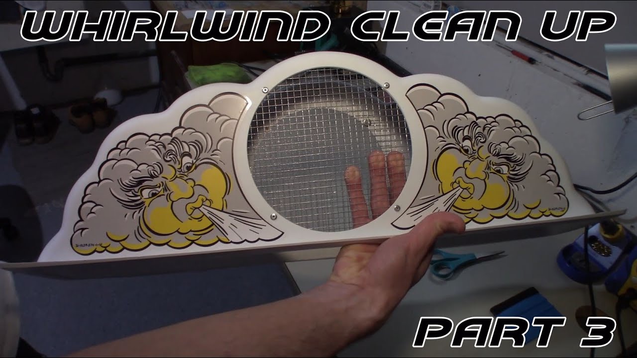 Whirlwind Pinball Clean Up Part 3: Topper Lighting Mod and a New Reproduction Topper