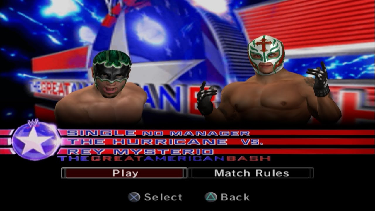 WWE SmackDown! vs. Raw 2006 - The Hurricane VS Rey Mysterio