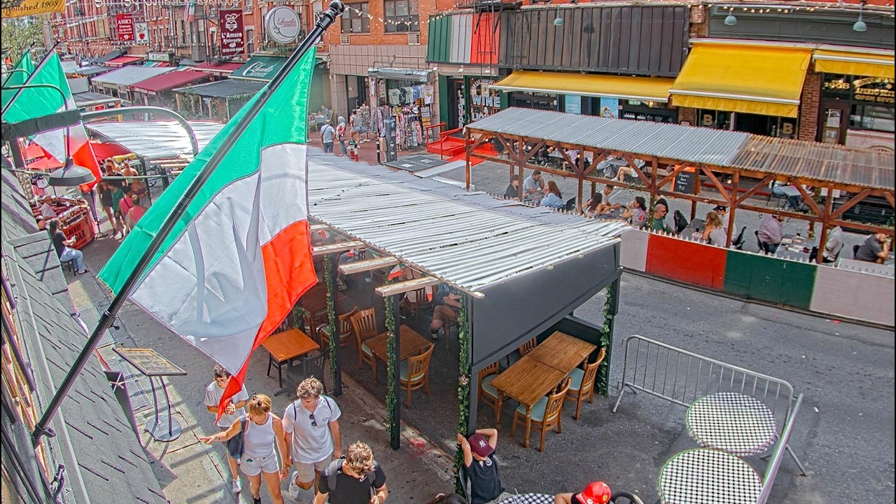 EarthCam Live:  Mulberry Street - Little Italy (New York City, NY)