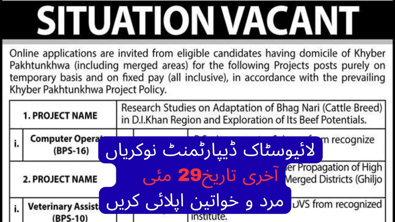 Livestock & Dairy Development Jobs 2026 | ETEA Online Apply