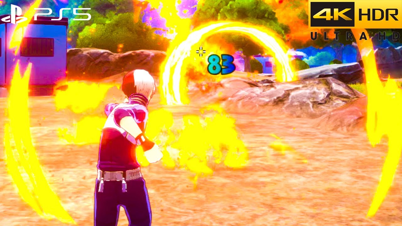 (PS5 4K) MY HERO ULTRA RUMBLE: Shoto Todoroki Hero Champion Win Full Gameplay No Commentary