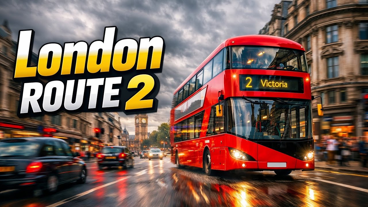London Route 2 🚍 | Busy City Drive & Realistic Traffic | Bus Simulator : EVO