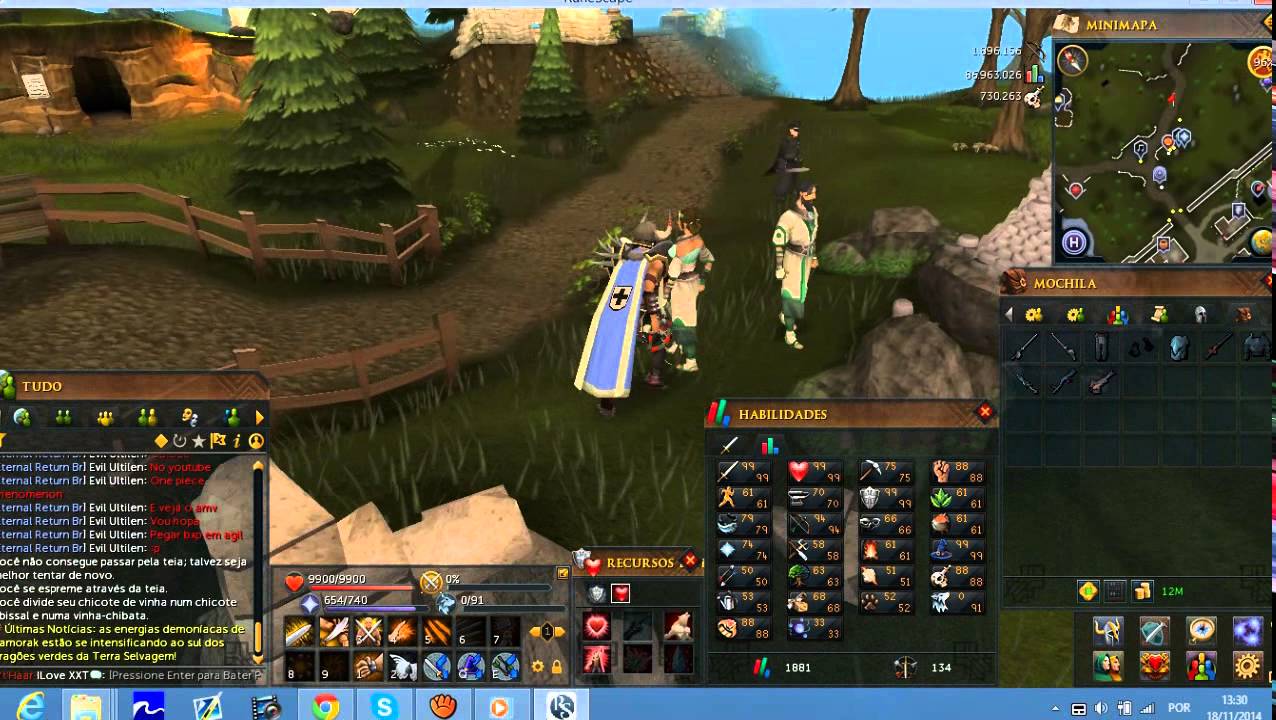 RUNESCAPE 3 guia de 1-99 melee- ataque força e defesa