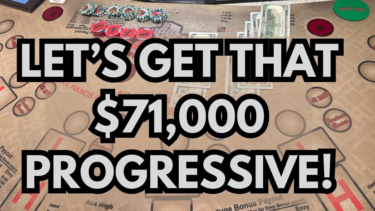 PAI GOW POKER in LAS VEGAS! LET’S GET THAT $71.000 PROGRESSIVE!!! 🍀👀 #Poker