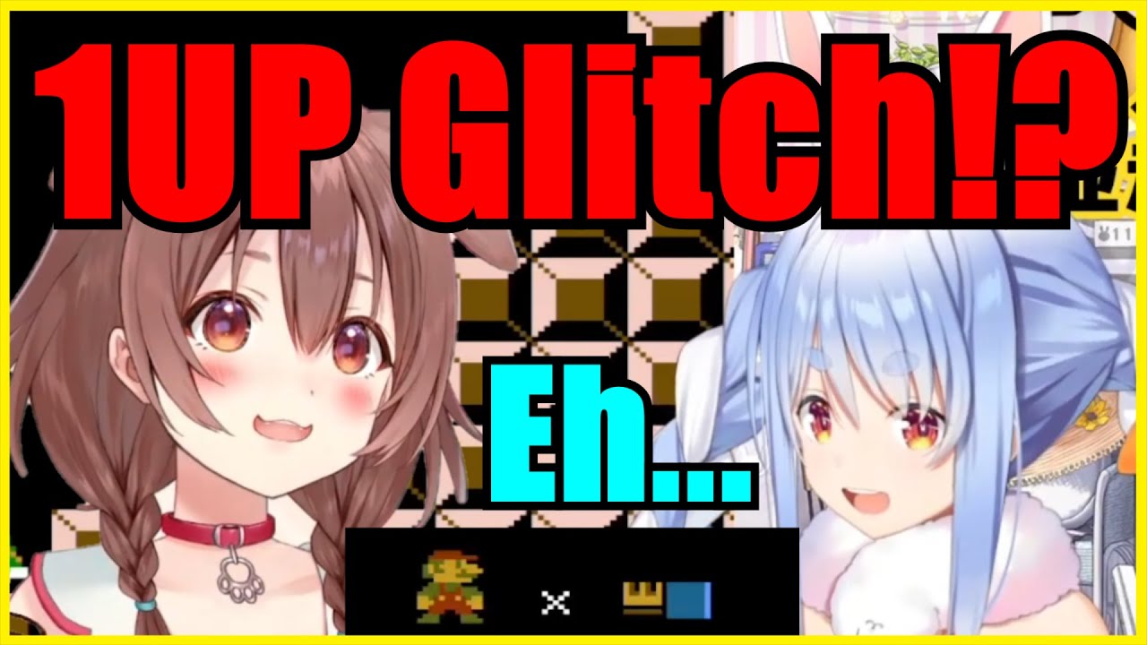 Korone Caught Pekora Abusing Mario 1UP Glitch During Their 1v1 Match【Hololive | Eng Sub】