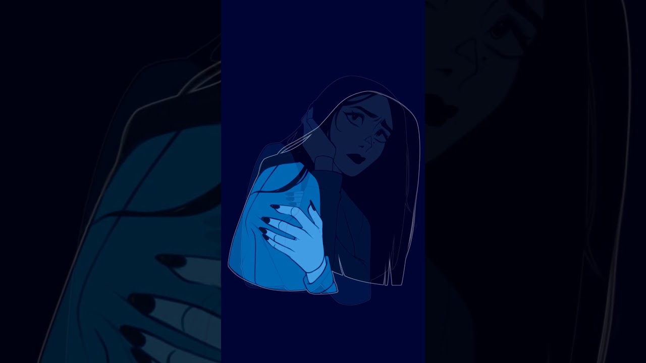 we all feel a little blue sometimes - #artshorts #art #digitalart