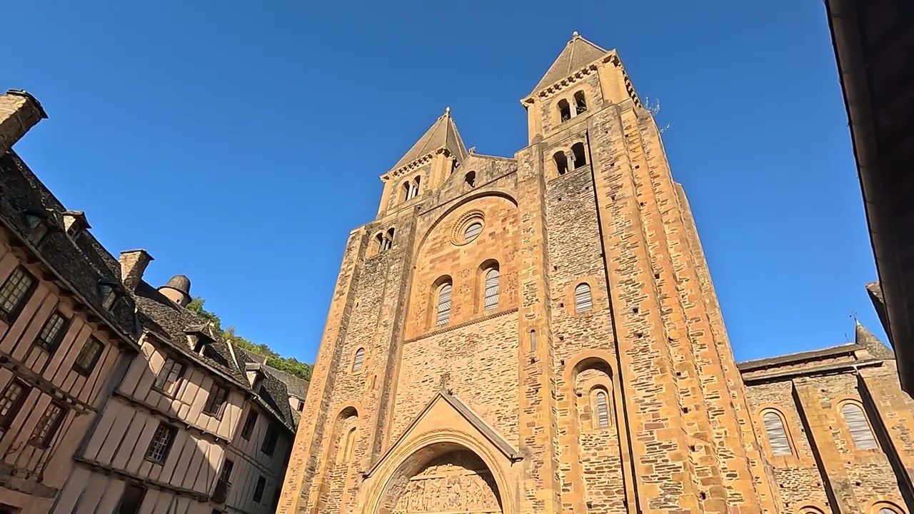 The Sainte-Foy abbey church in Conques, France