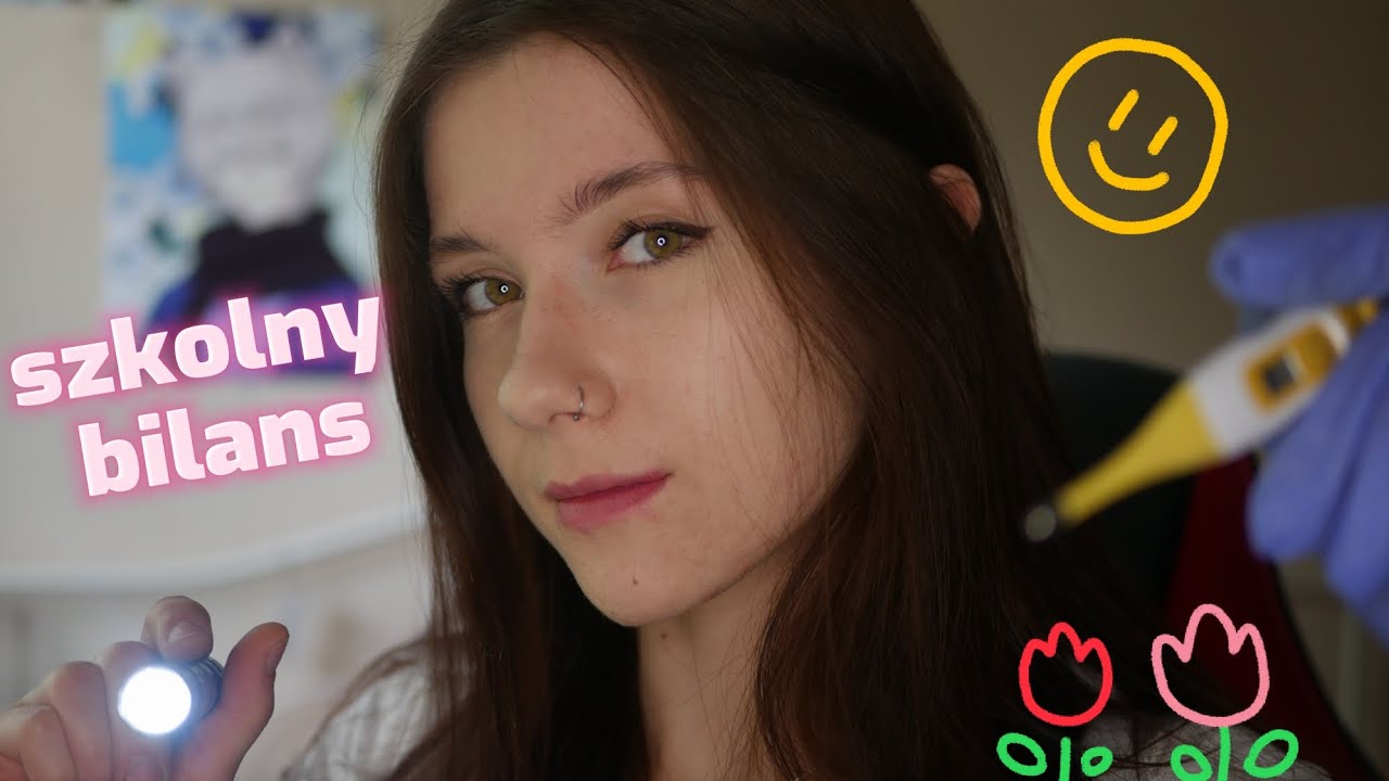 × ASMR po polsku × - Szkolny bilans, szybkie badania 👩🏻‍⚕️🩺