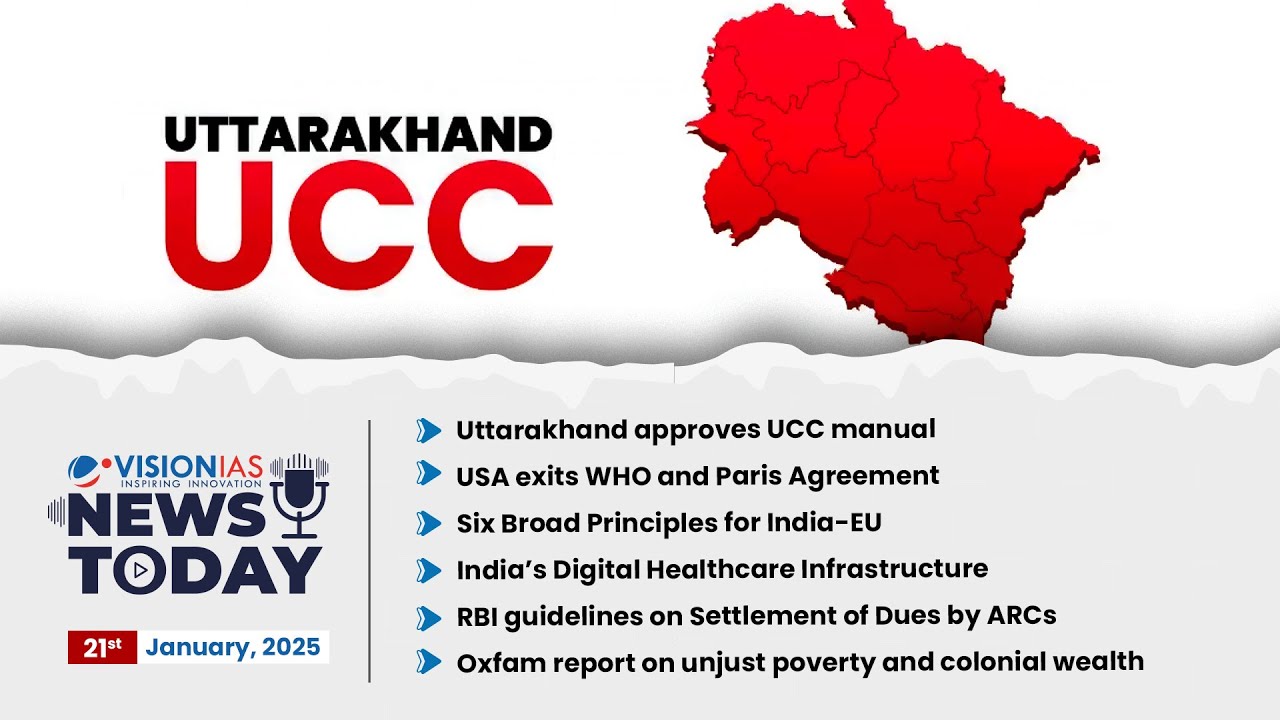 News Today | Daily Current Affairs | 21st January, 2025