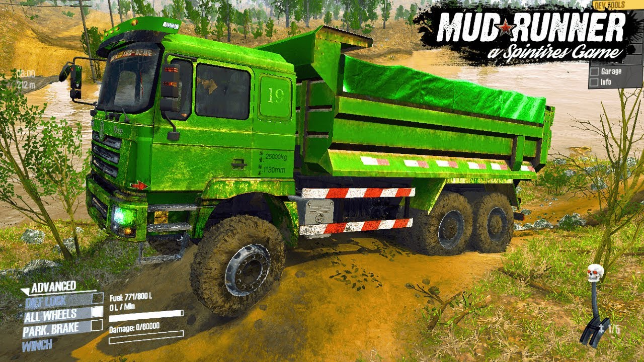 8X2 SHACMAN F3000 DUMP TRUCK OFF-ROAD Adventure