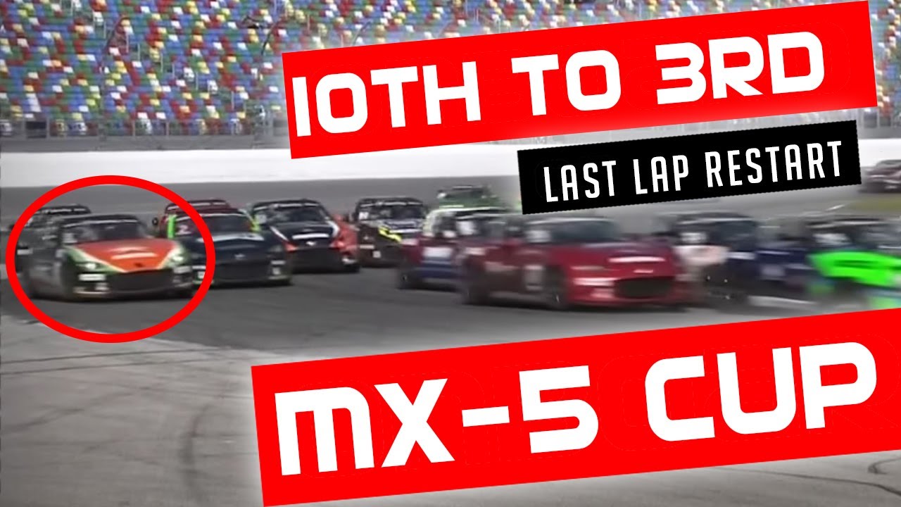 10th to a Podium in 1 Lap | Onboard | 2023 Mazda MX-5 Cup | Daytona Race 2