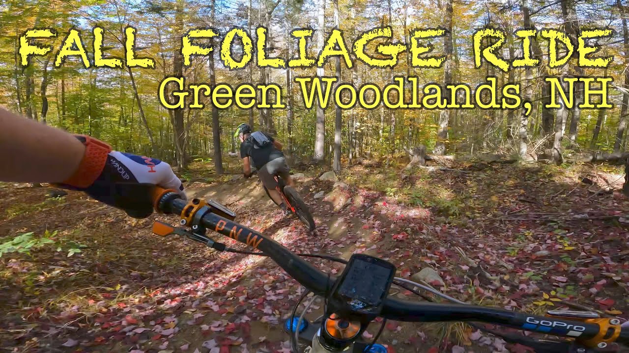 Green Woodlands Foundation MTB trails, Full Norris Hill DH run, Peak Foliage!!