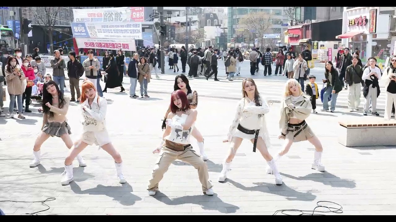 GENBLUE - ACT LIKE THAT 幻藍小熊 젠블루 신촌명물쉼터 버스킹 #대만 #걸그룹 아연  씬  위엔  리리  아야코  니코 250322 2