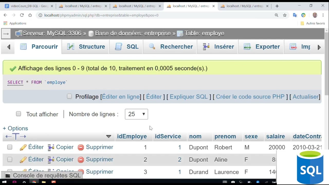 SQL Analyse de données : Les requêtes de mise à jour