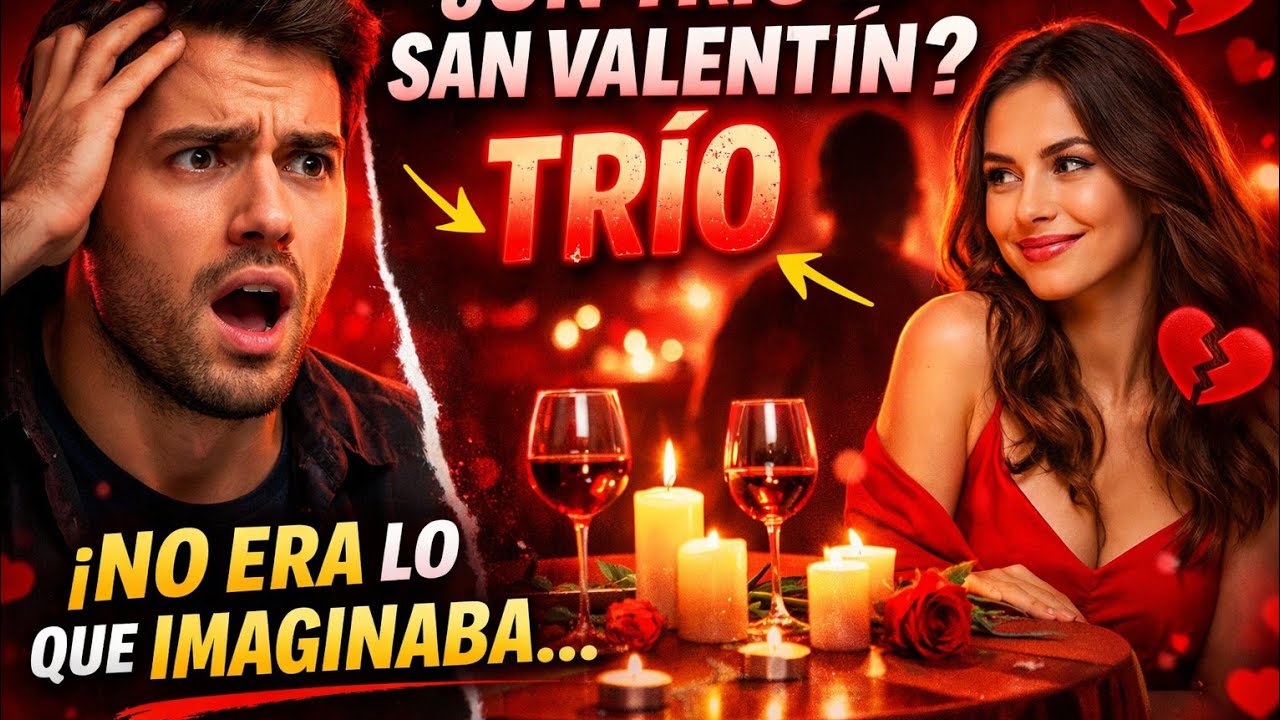 MI NOVIA DECIDIÓ QUE NUESTRO CENA DE SAN VALENTÍN SERÍA UN TRÍO.