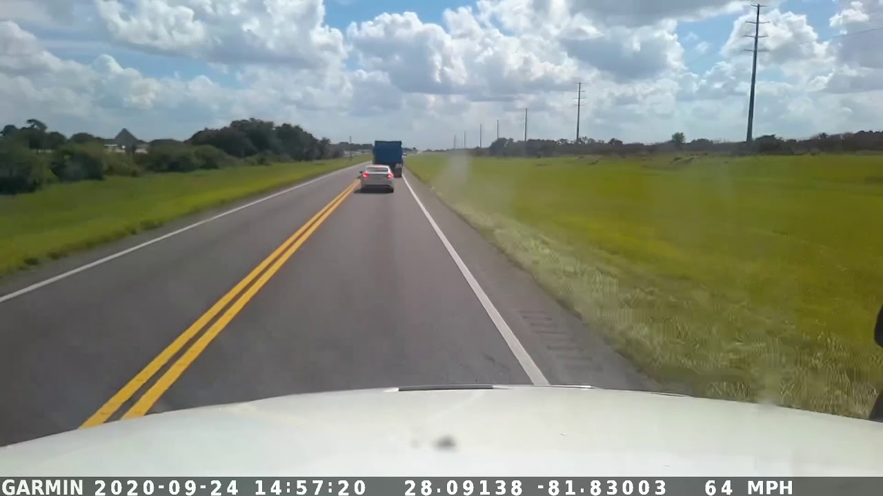 Truck dash cam video from a used Garmin 785.