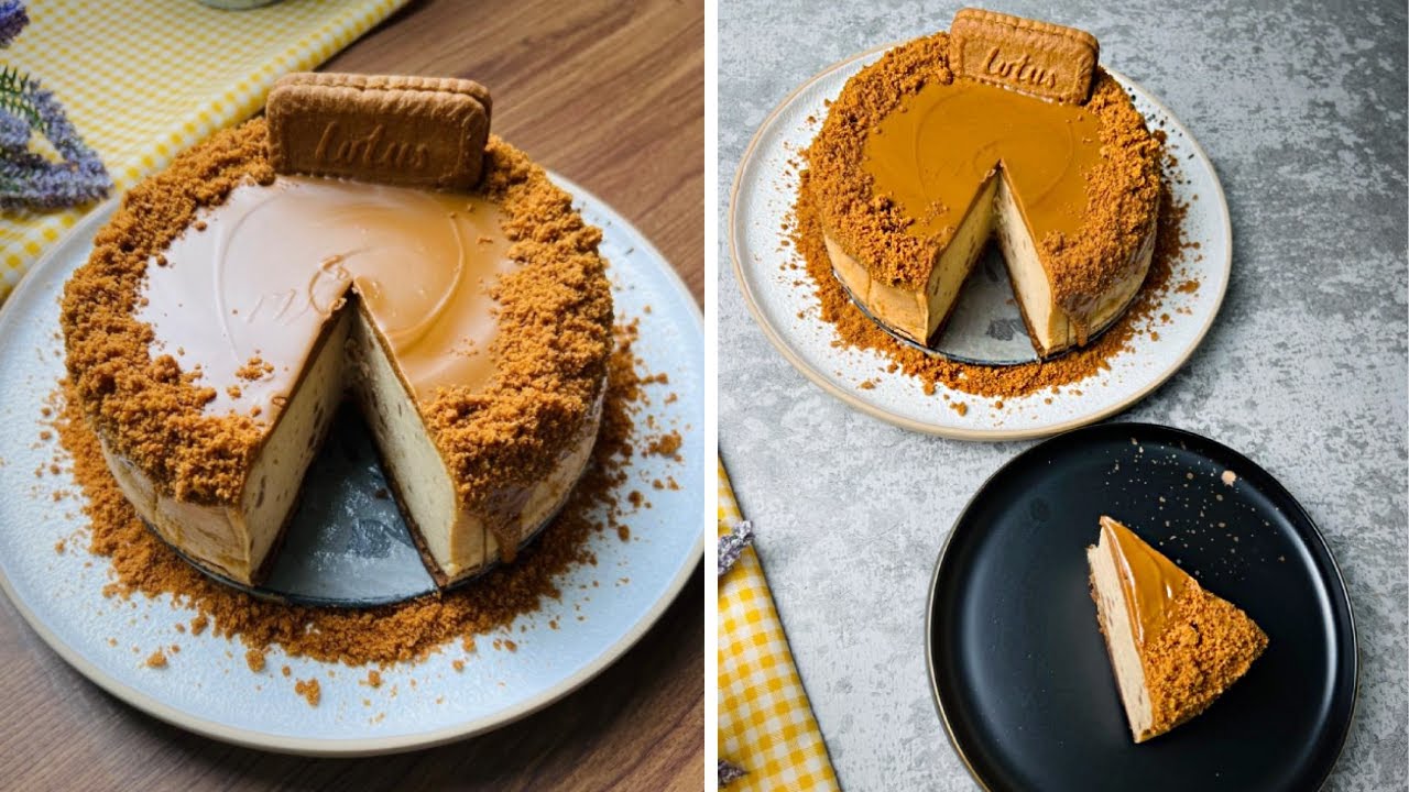 تشيز كيك لوتس سهل وسريع - Easy Lotus Cheesecake