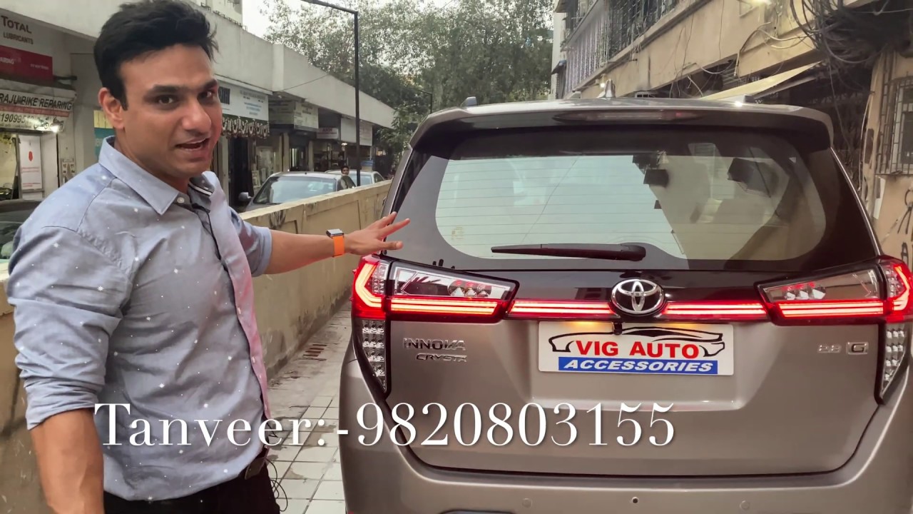 Latest Crysta Modified with Alphard Style Taillights&Mirror Autofold|One Of Its Kind📞9820803155|