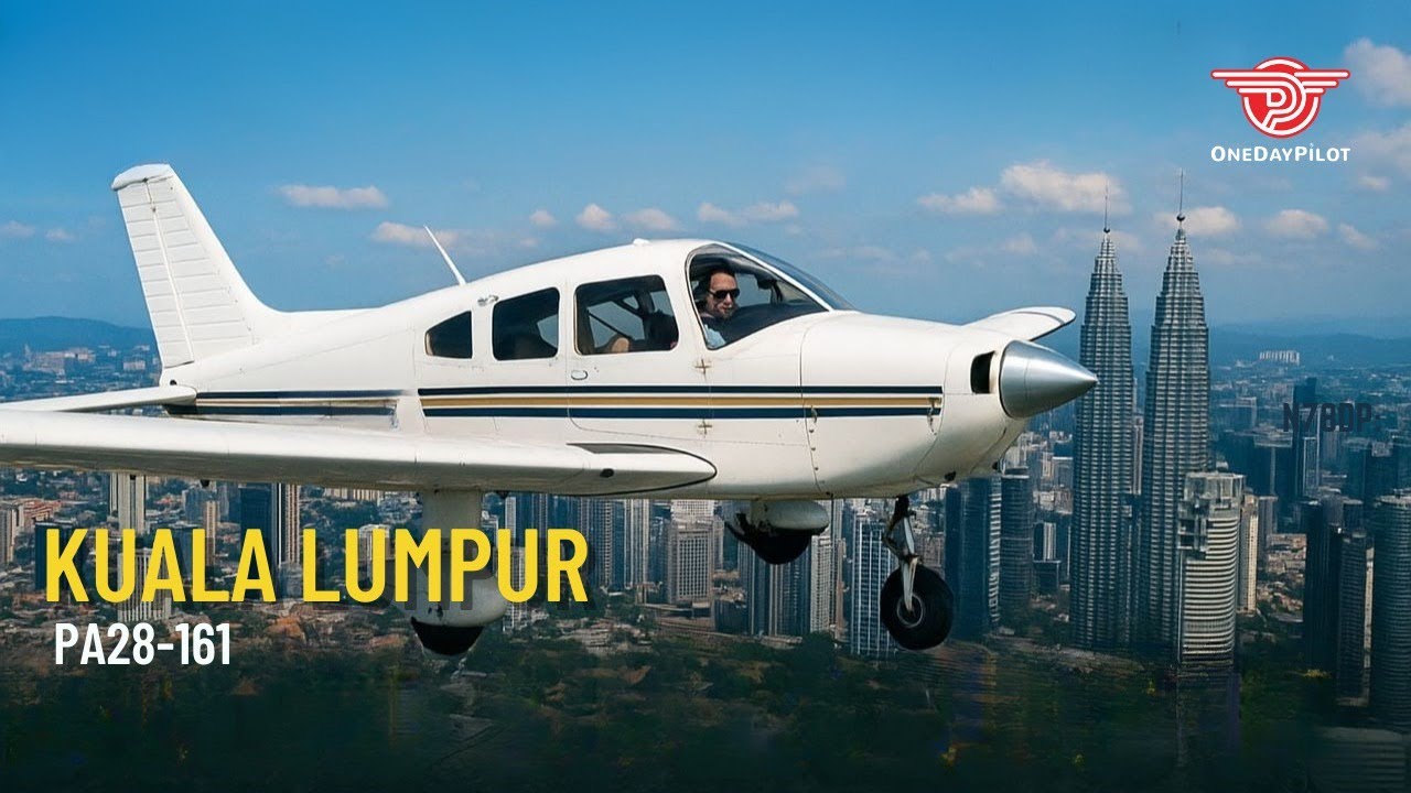 Timelapse from light aircraft of Kuala Lumpur