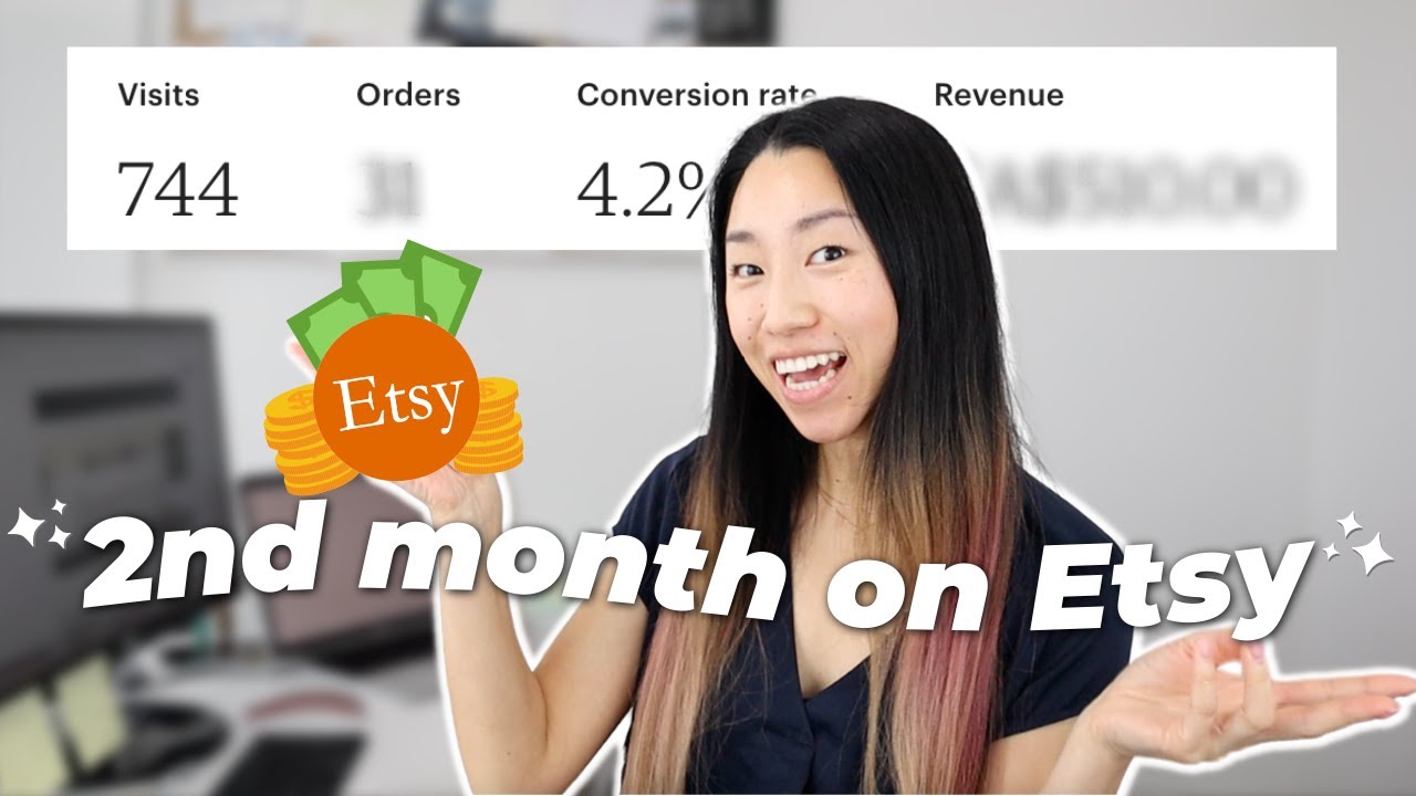 2nd Month RESULTS Selling Digital Downloads on Etsy (as a beginner)💸 net profit, ad results, FAQs