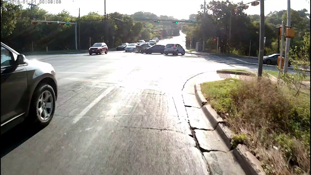 People running red lights. RIDE WITH CAUTION!