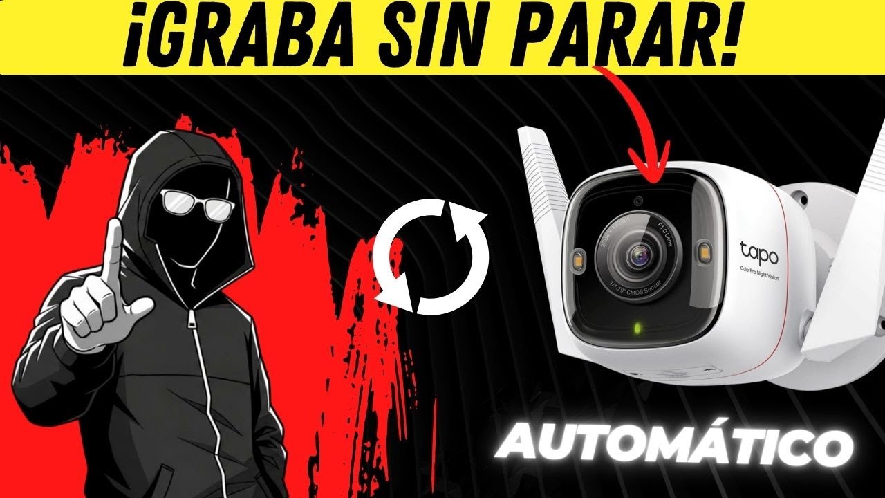 ¡GRABACIÓN CONTINUA! 👍 Configura tu CÁMARA TAPO 🔥 Las 24 HORAS