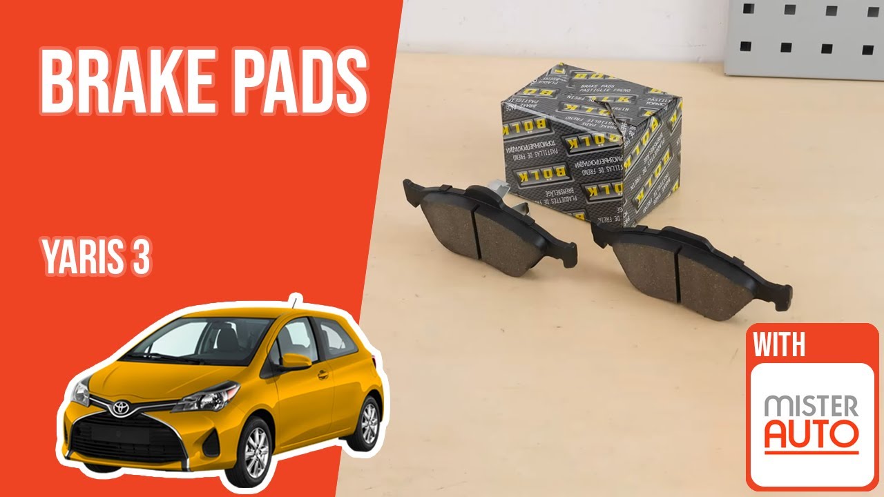 How to replace the front brake pads Yaris mk3 🚗