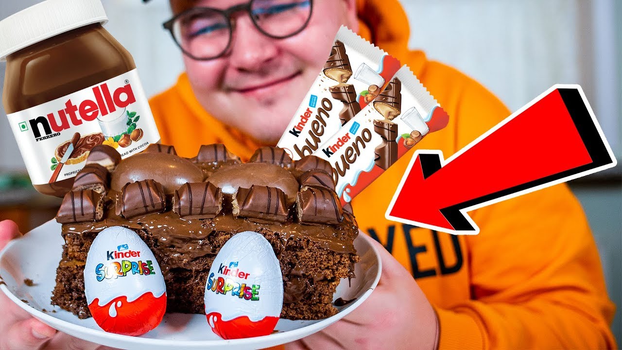 HJEMMELAVET KINDER&AElig;G KAGE MED NUTELLA *FR&Aring;DEREN*