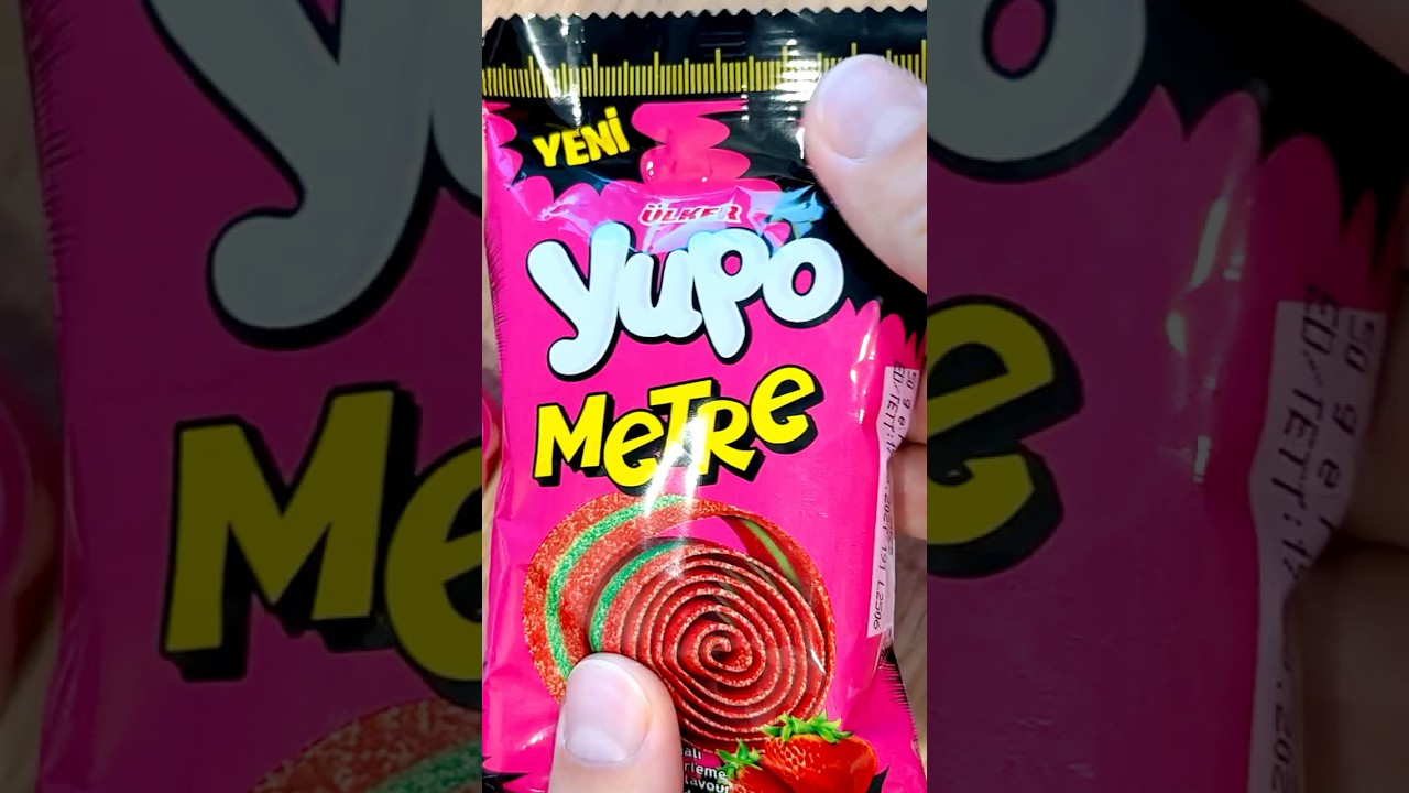 Candy Sour Roll 🍓 Yupo Metre Gummy Jelly Opening ASMR 