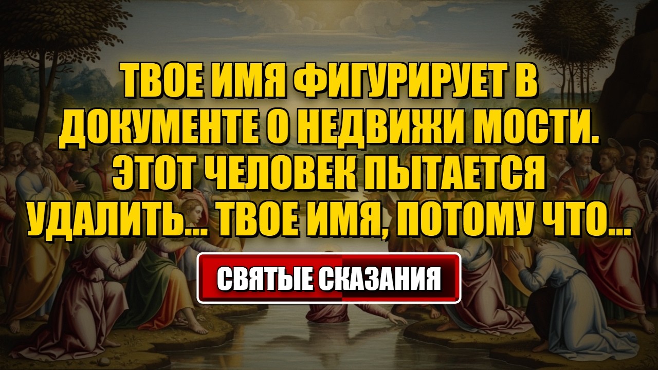 Сегодняшнее послание Бога Твое имя фигурирует в документе о недвижимости. Этот человек пытается