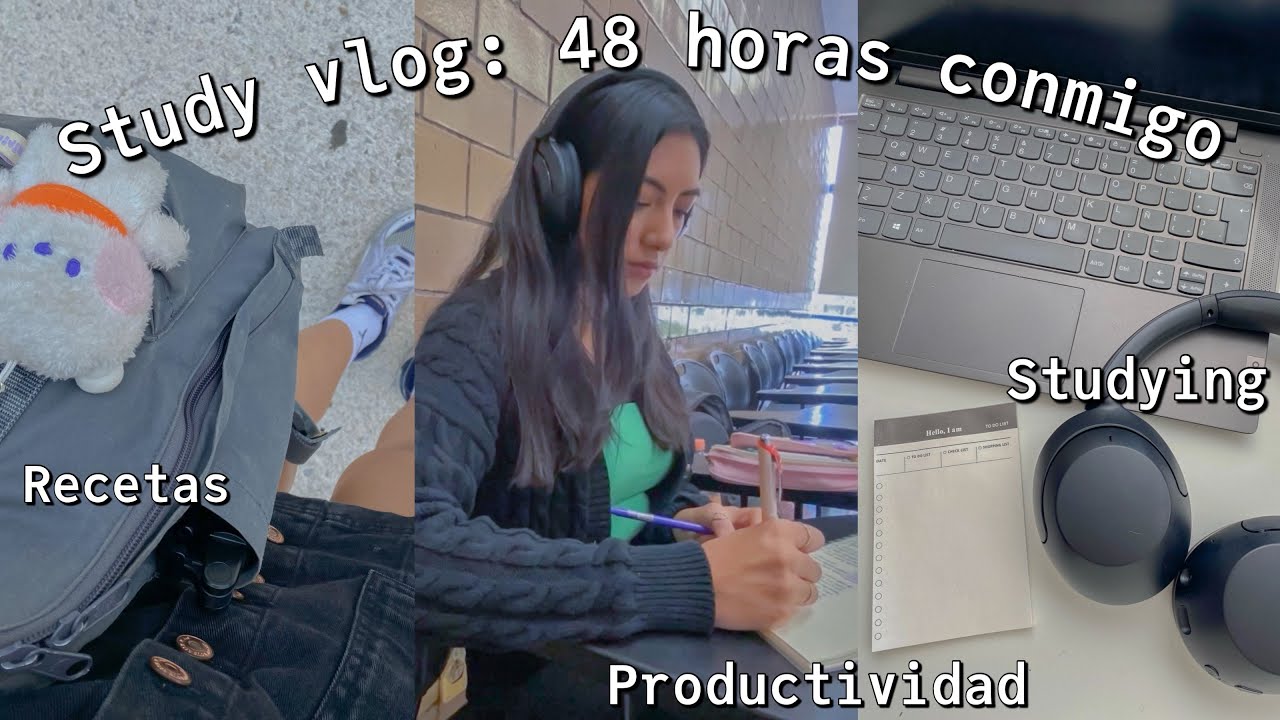 STUDY VLOG | Preparándome para examenes finales, study with me, estudiante de Derecho.