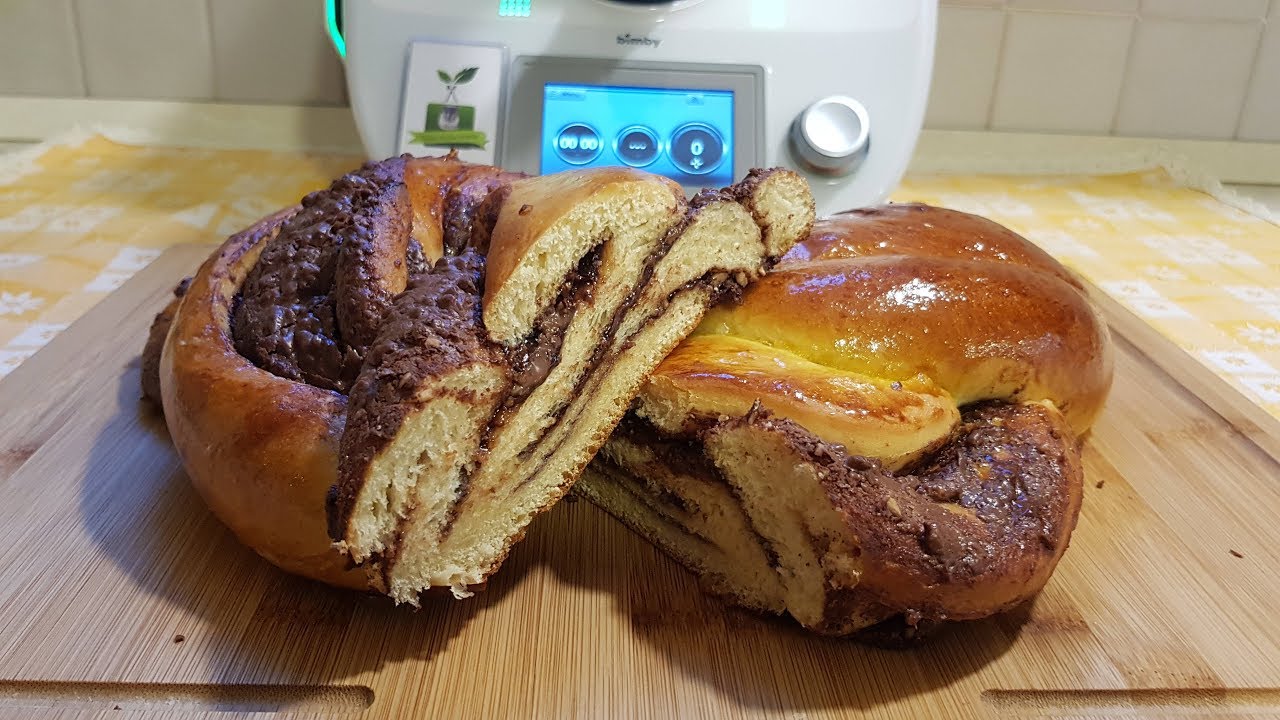 Treccia di pan brioche alla nutella per bimby TM6 TM5 TM31