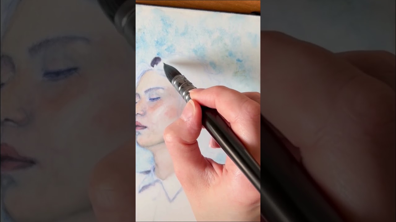 SUGA/Yoongi watercolor portrait ✨ 