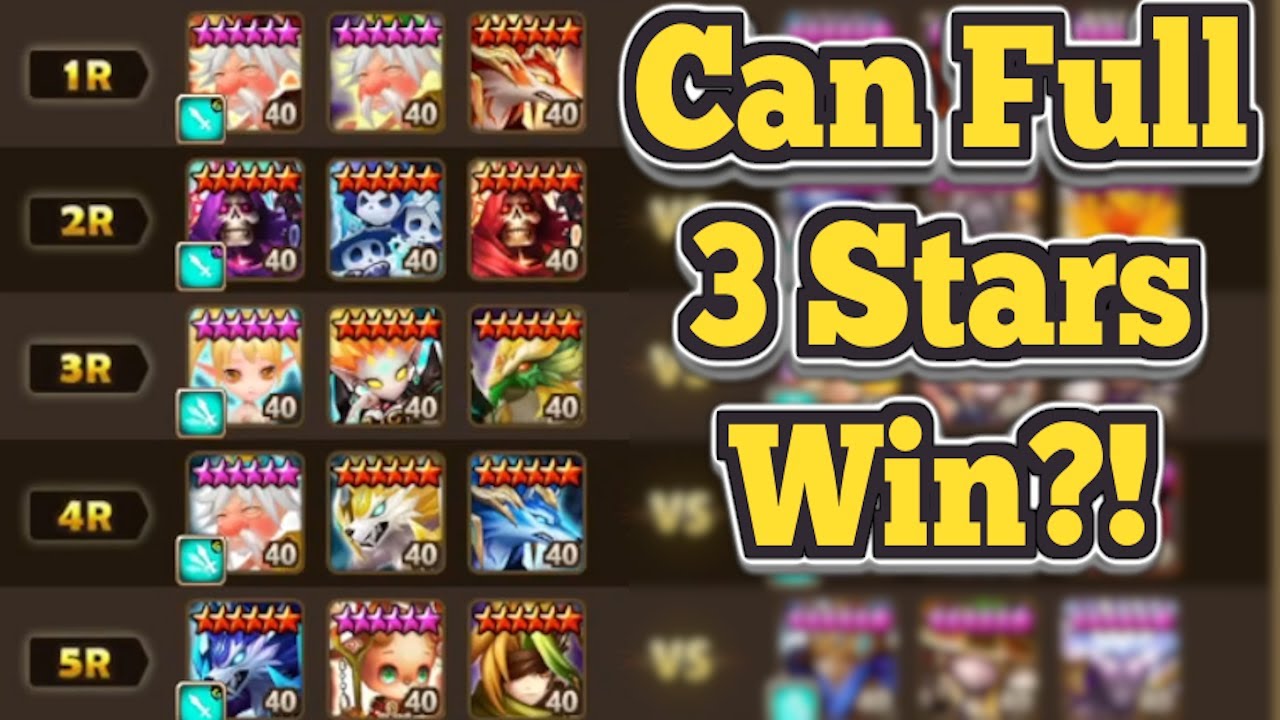 Can A Full F2p 3 Star Team With My Best Runes Win in Summoners War?