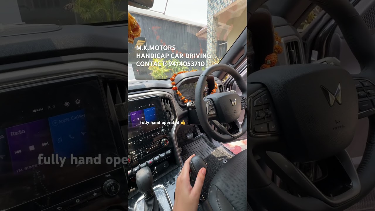 fully hand operated car for handicap person ❤️ @mahindra_xuv7XO @MahindraXUV500 #handicapcar