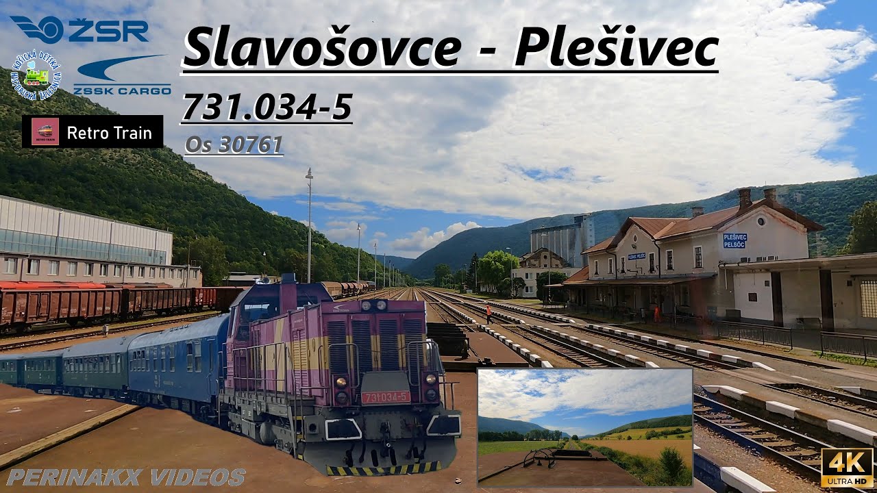 4K Cabview ► Slavošovce – Plešivec / ŽSR 166 / Os 30761 / 731.034 ► Osobné vlaky tu už nejazdia