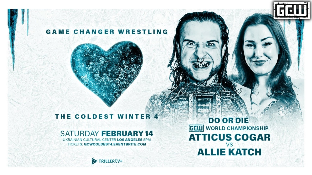 GCW - Аттикус Когар (чемпион) против Элли Катч II | ВИДЕО | #GCWCOLDEST