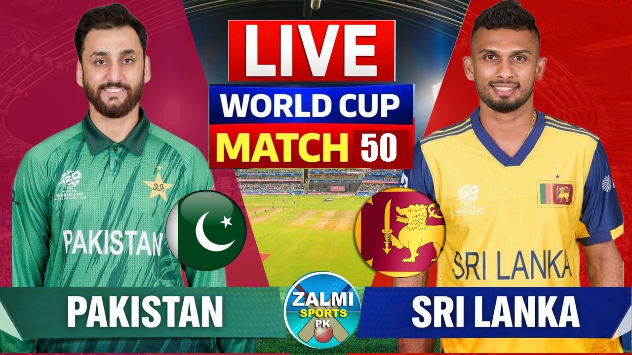 🛑PAKISTAN VS SRI LANKA MATCH 50 LIVE | PAK VS SL ICC T20 WORLD CUP MATCH COMMENTARY | LAST 3 Ove