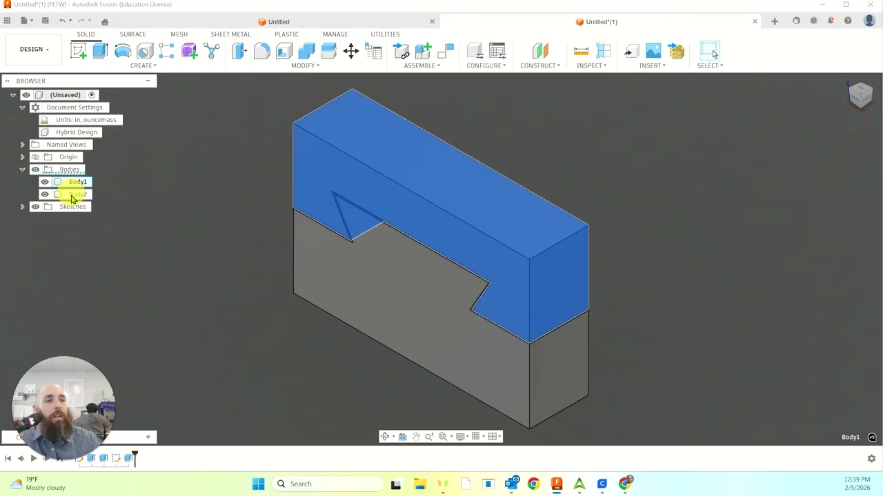 Create an offset dovetail joint in Fusion