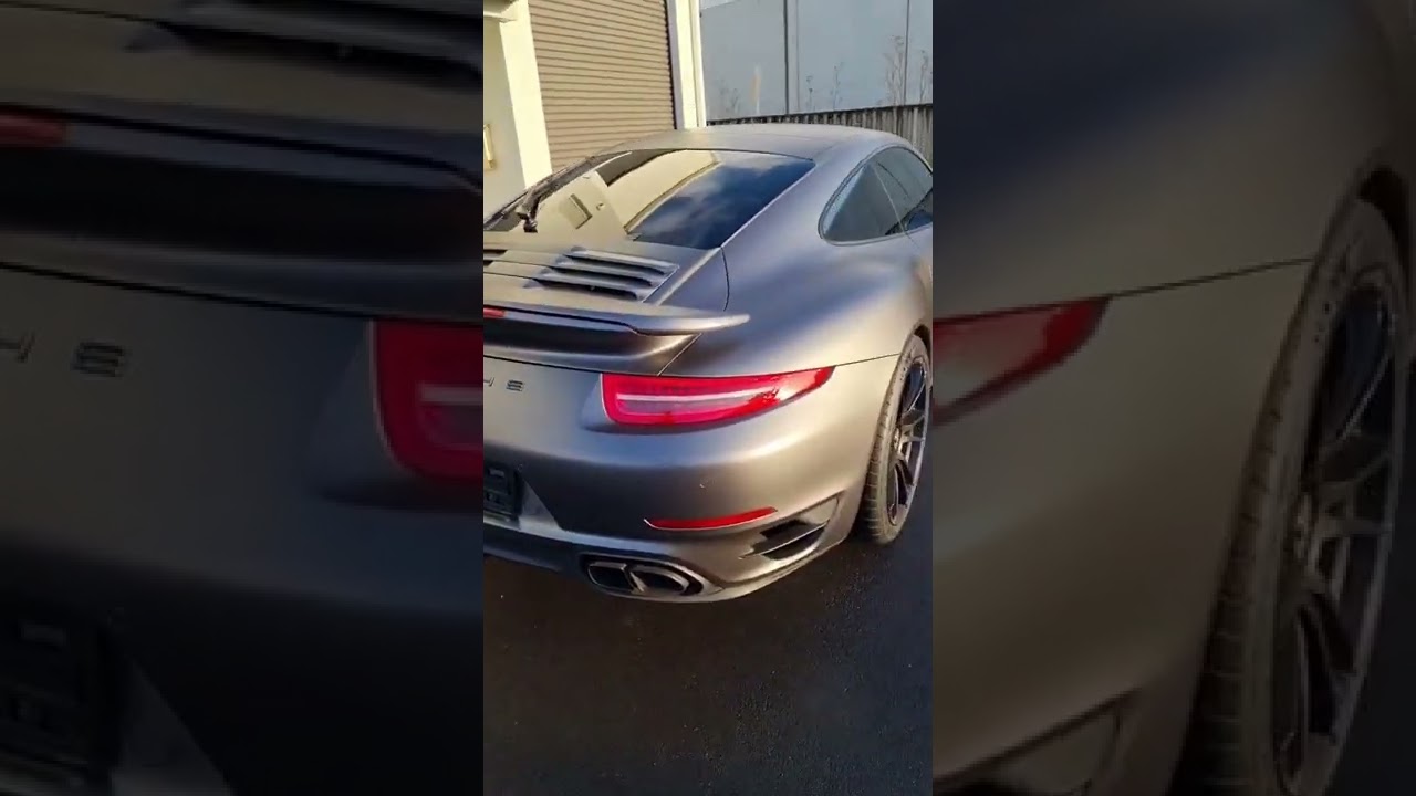 Porsche 911 we fully wrapped in 3M  Matte Dark Grey. #cars #supercars #supercar #porsche