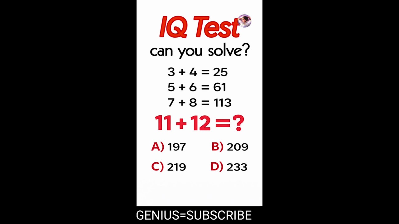 Math IQ Test | Quiz | Math Challange Live