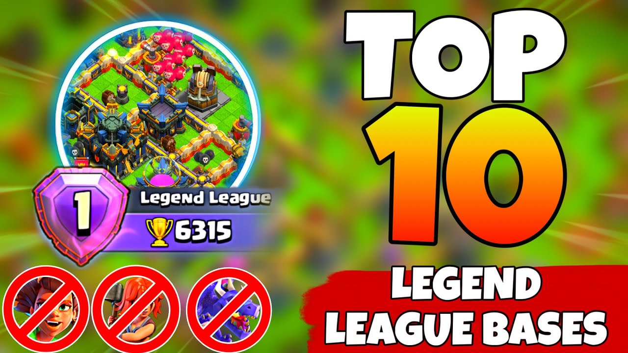 Top 10 High Level Legend League Bases for TH17 | Anti 3 Star + Base Link